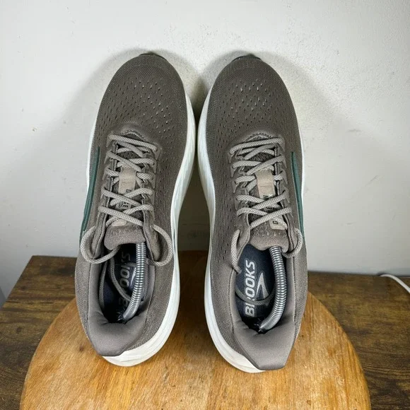 Brooks Ghost 15 Men's Running Shoes Taupe Green Sz 13 Medium D 1104471D284